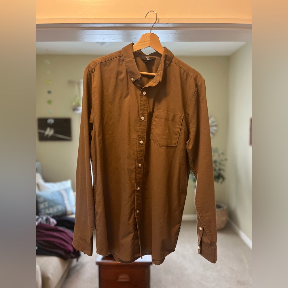 Volcom long sleeve button down